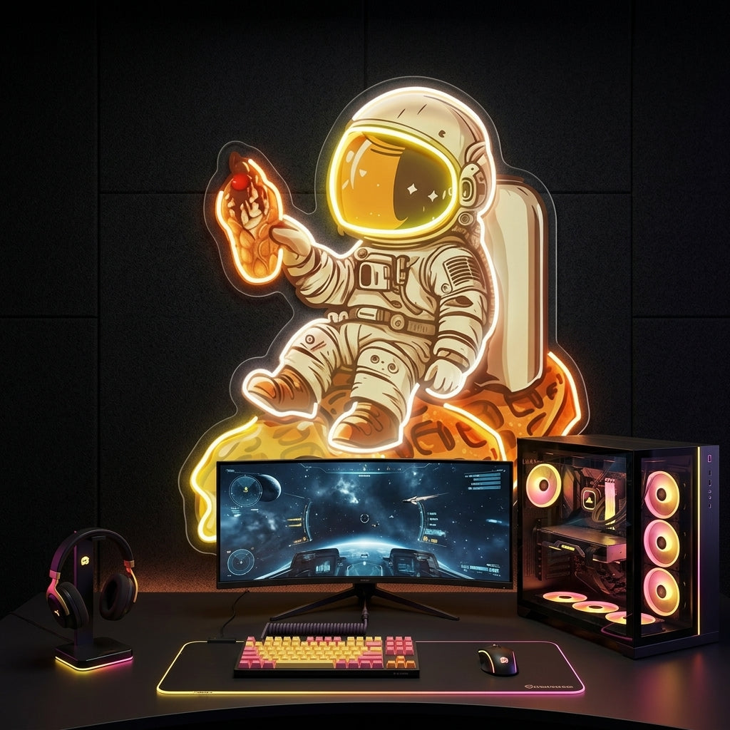 Astronot Waffle Neon Tabela