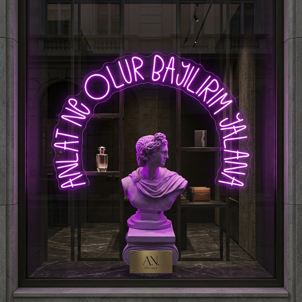 ANLAT NE OLUR BAYILIRIM YALANA - Neon Tabela