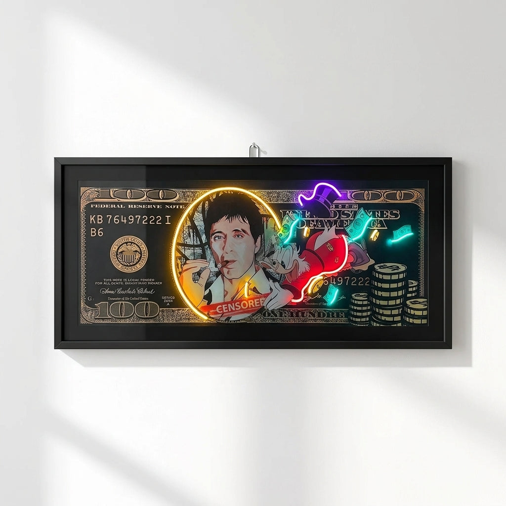 Exclusive Scarface Dollar Neon Tablo
