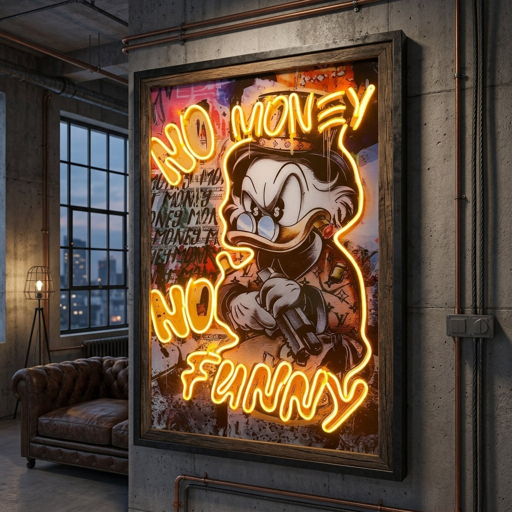 No Money No Funny  Neon Tablo