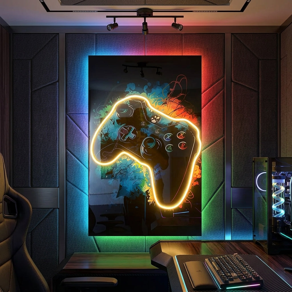 Control Xbox 360 Neon Tablo