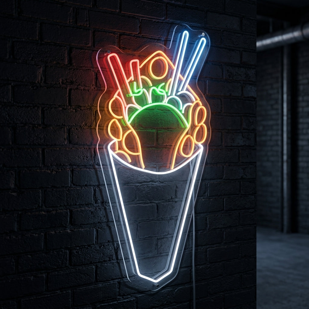 Bubble Waffle Neon Tabela
