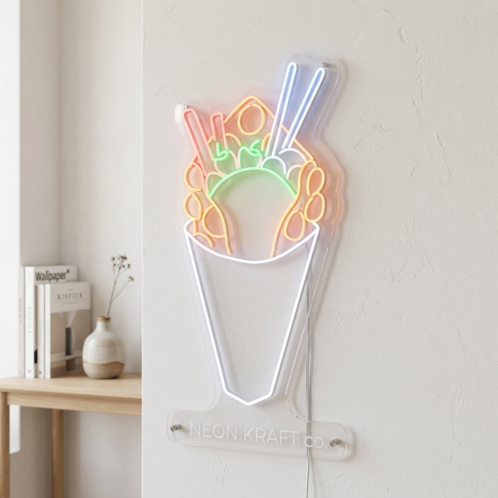 Bubble Waffle Neon Tabela