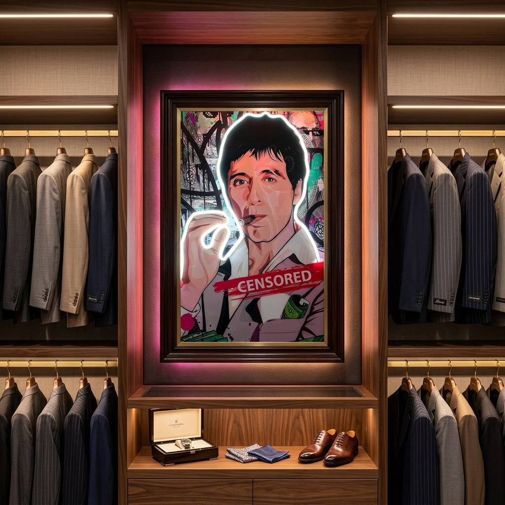 Scarface Censored Neon Tablo