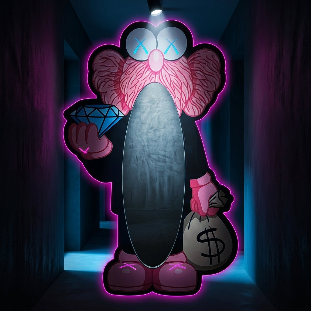 Bay KAWS Pembe Ayna