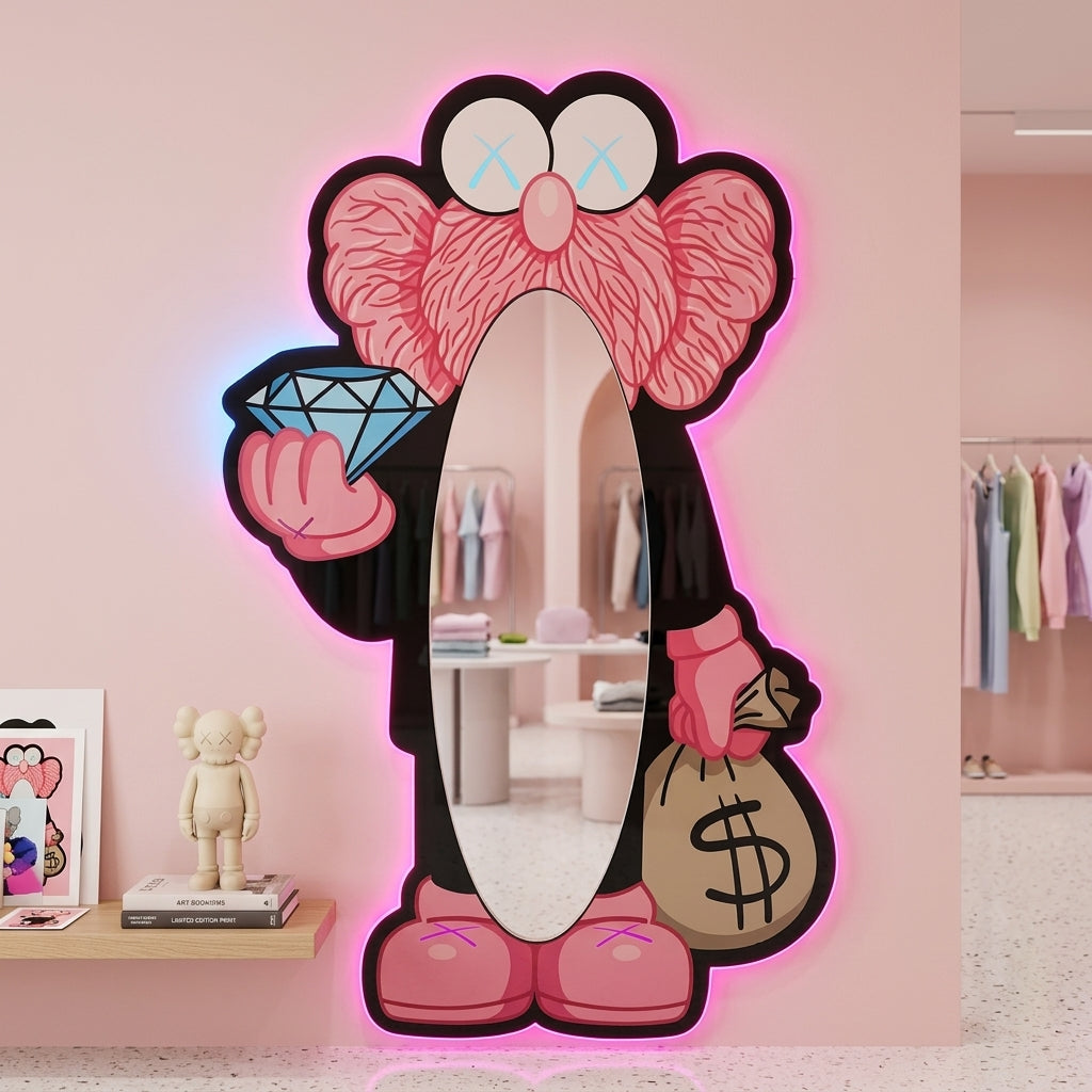 Bay KAWS Pembe Ayna