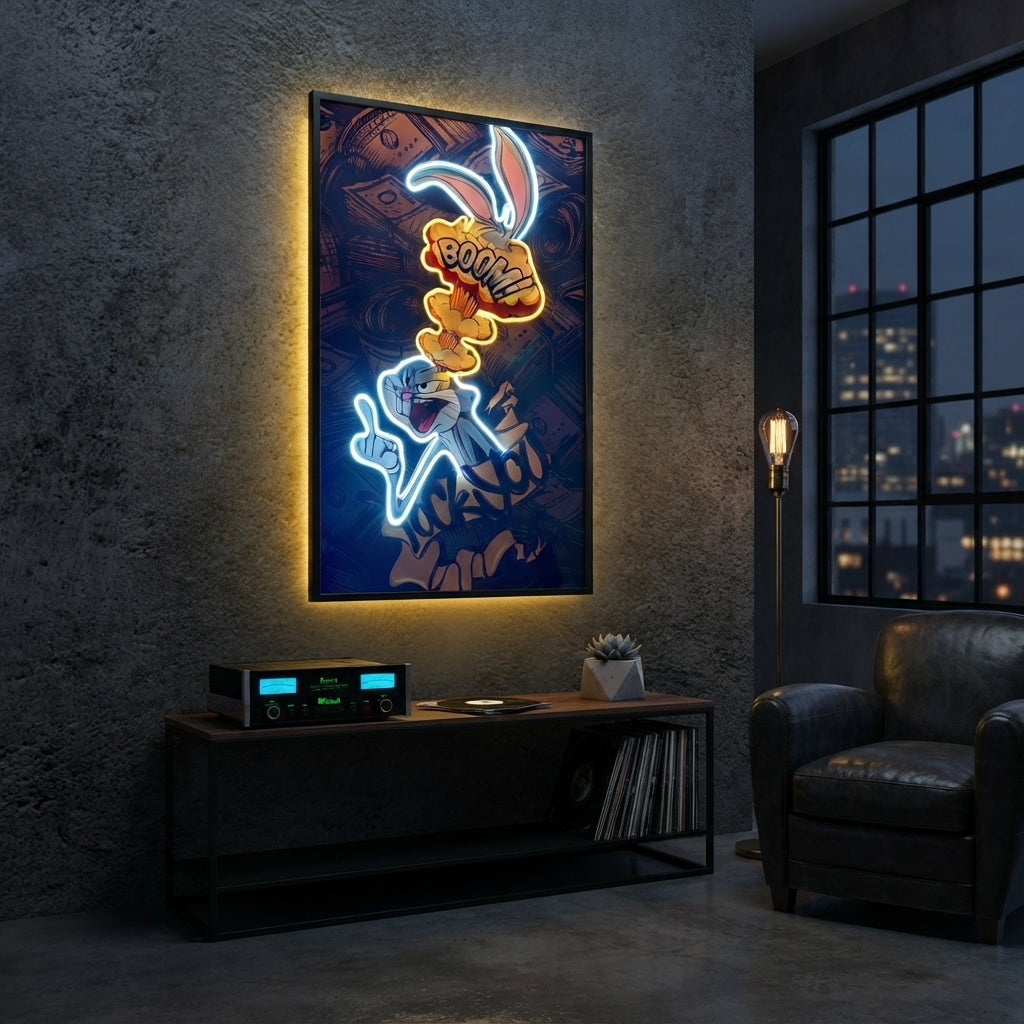 Bugs Bunny Neon Tablo