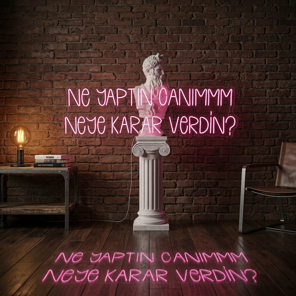 Ne Yaptın Canım Neye Karar Verdin ?- Neon Tabela