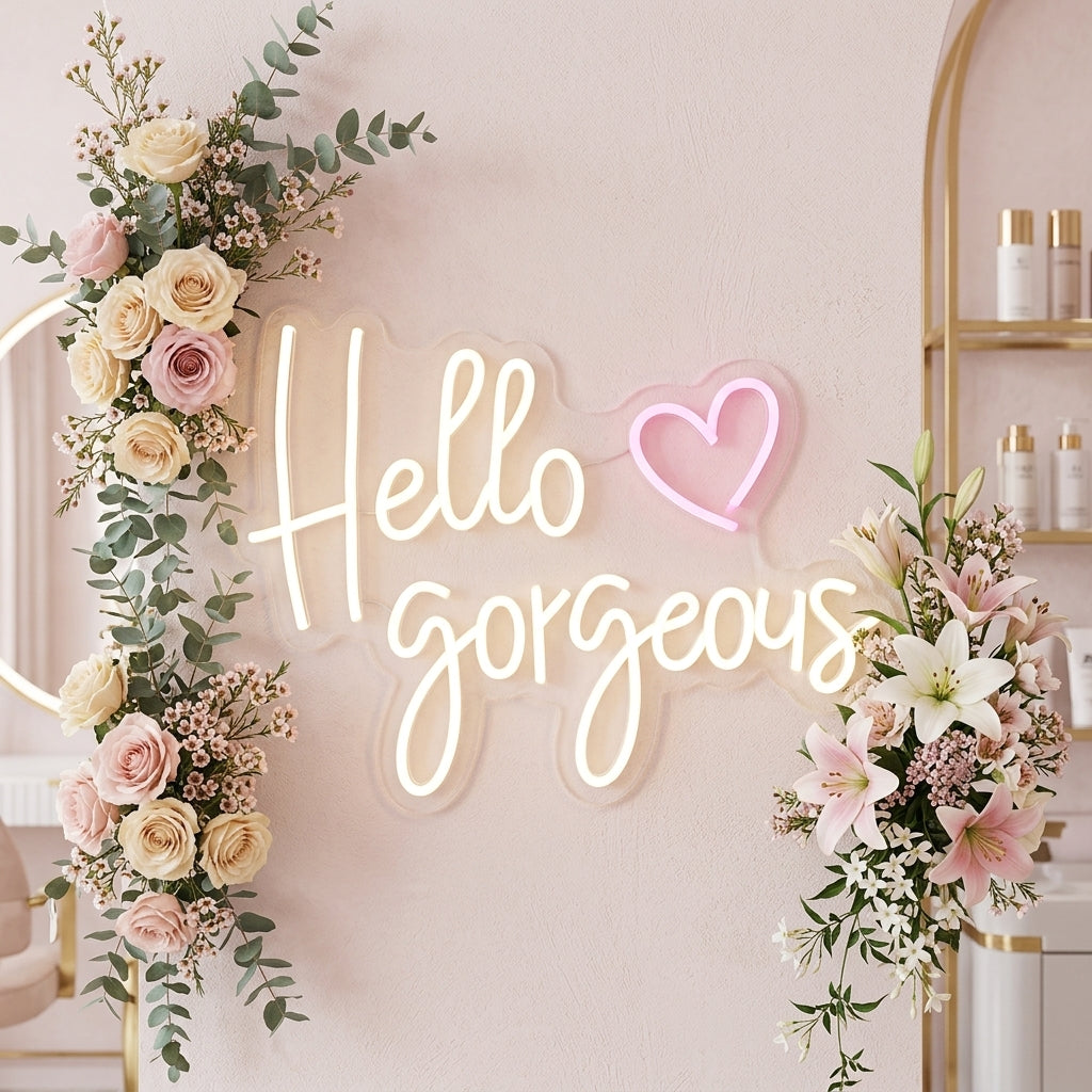 Hello Gorgeous Neon Dekor