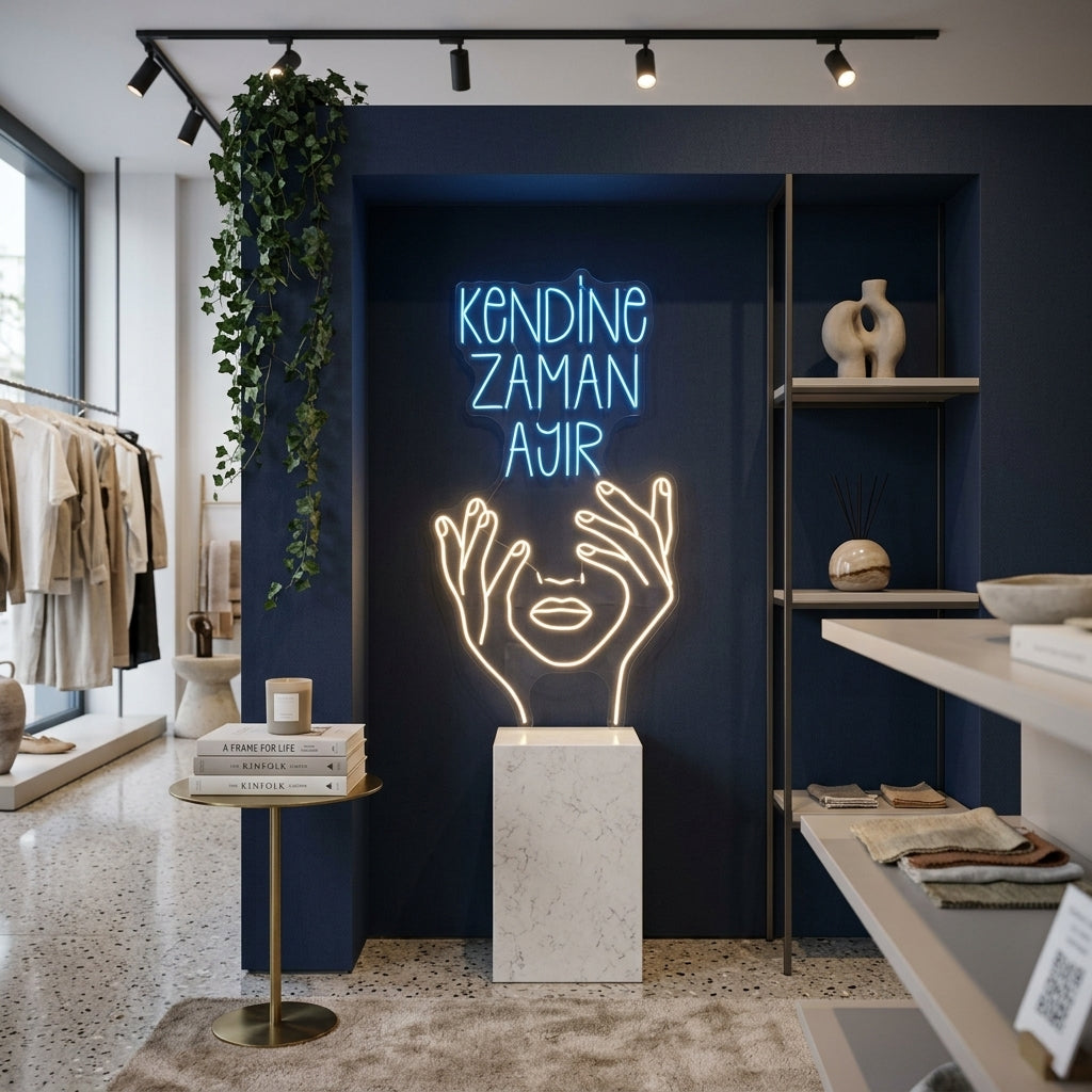 Kendine Zaman Ayır Neon Tabela