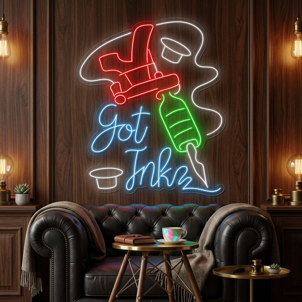 Dövme Makinesi Neon Dekor