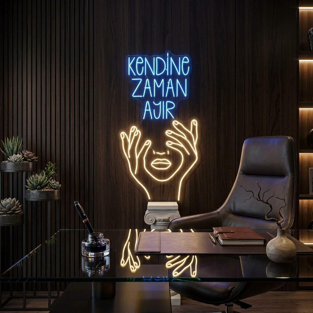 Kendine Zaman Ayır Neon Tabela