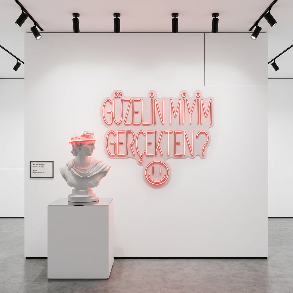 Güzelin Miyim Gerçekten? Neon Tabela