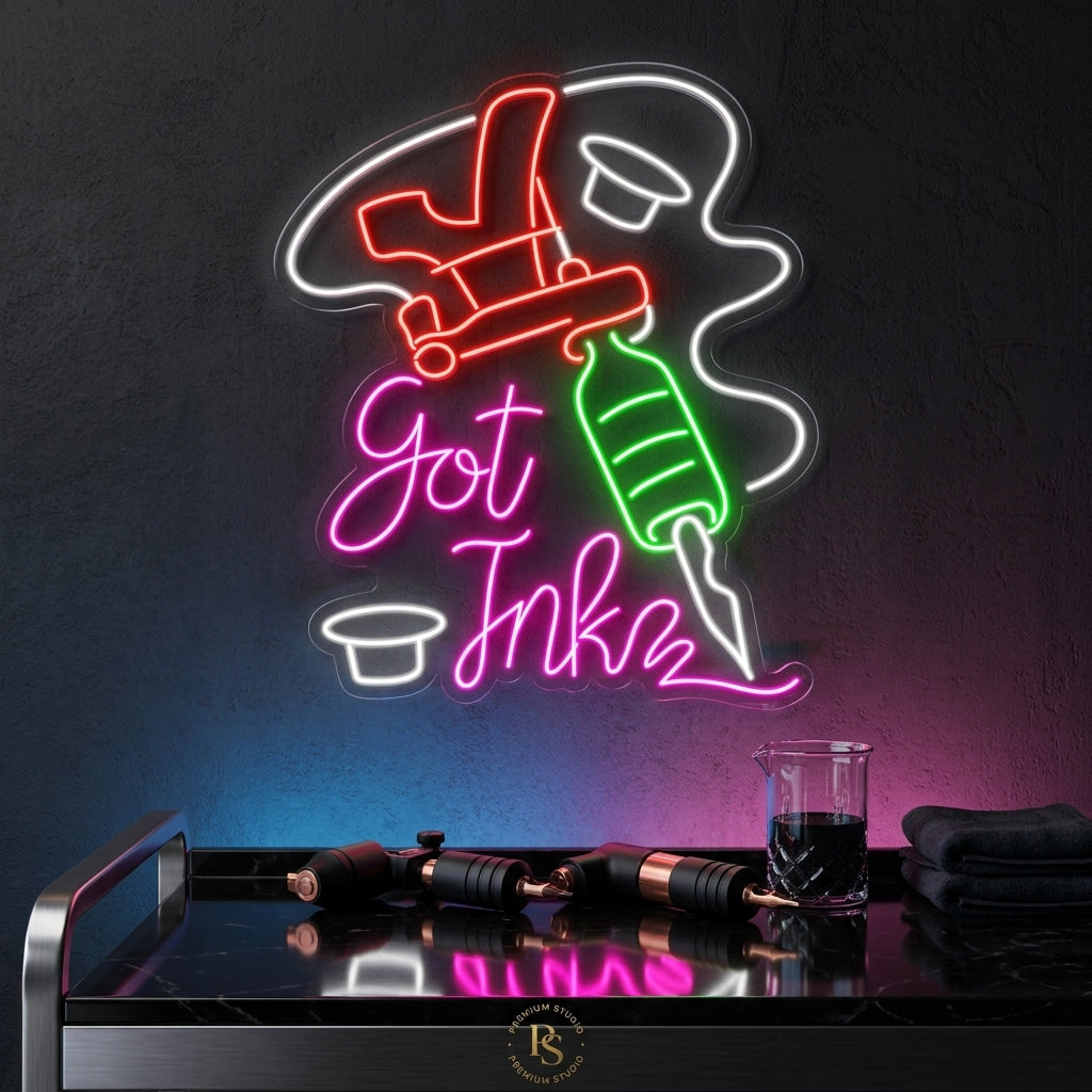 Dövme Makinesi Neon Dekor
