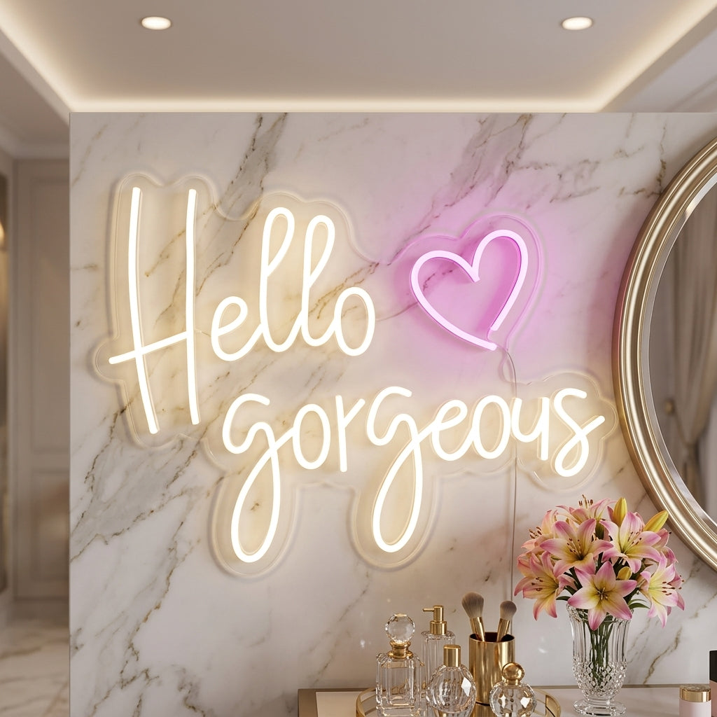 Hello Gorgeous Neon Dekor