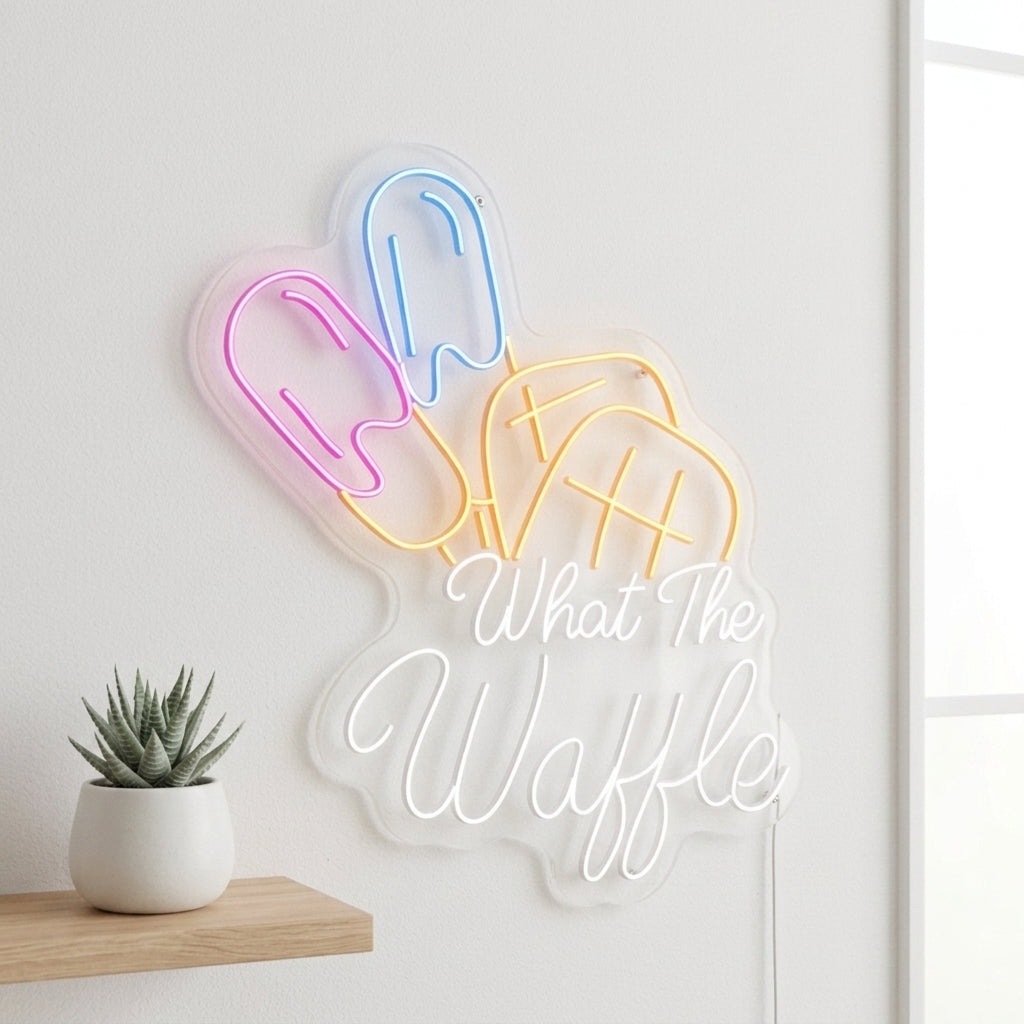 What The Waffle Neon Tabela