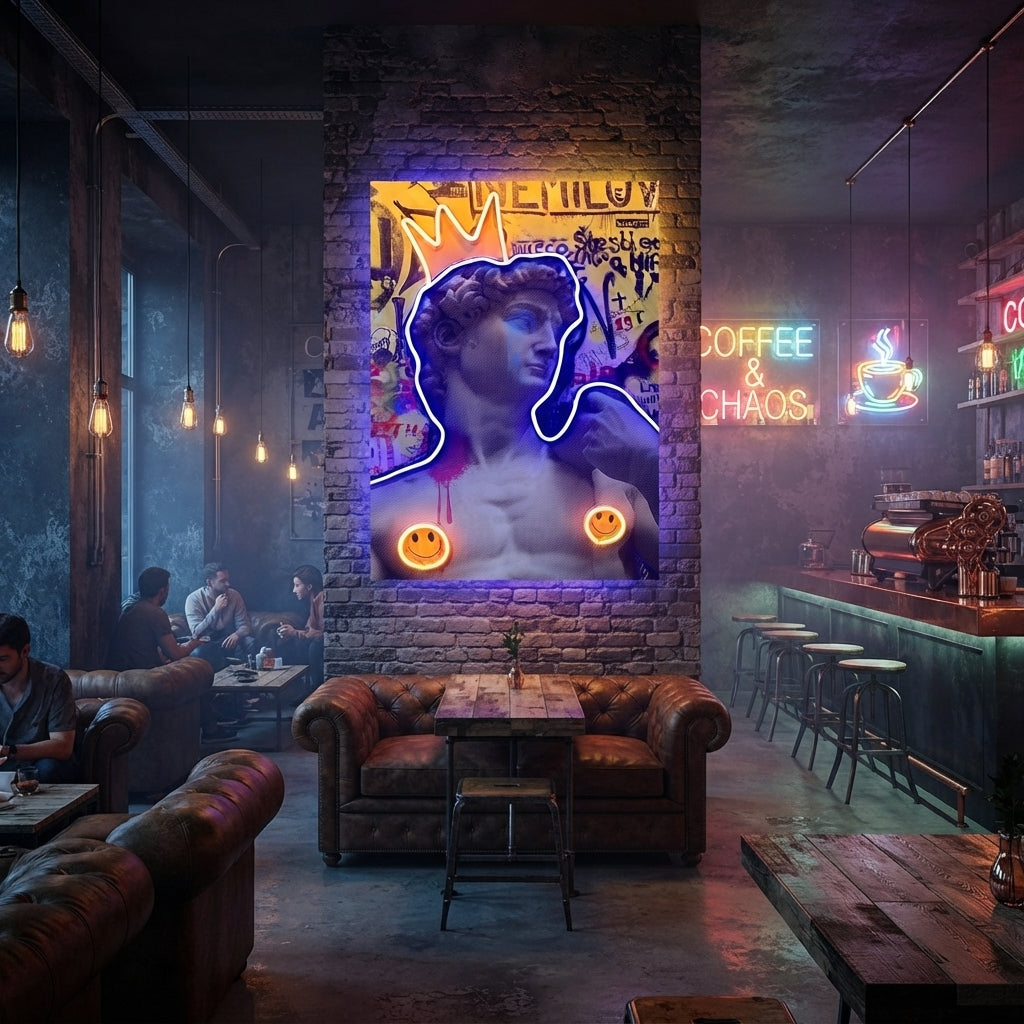 David Happy Art Neon Tablo
