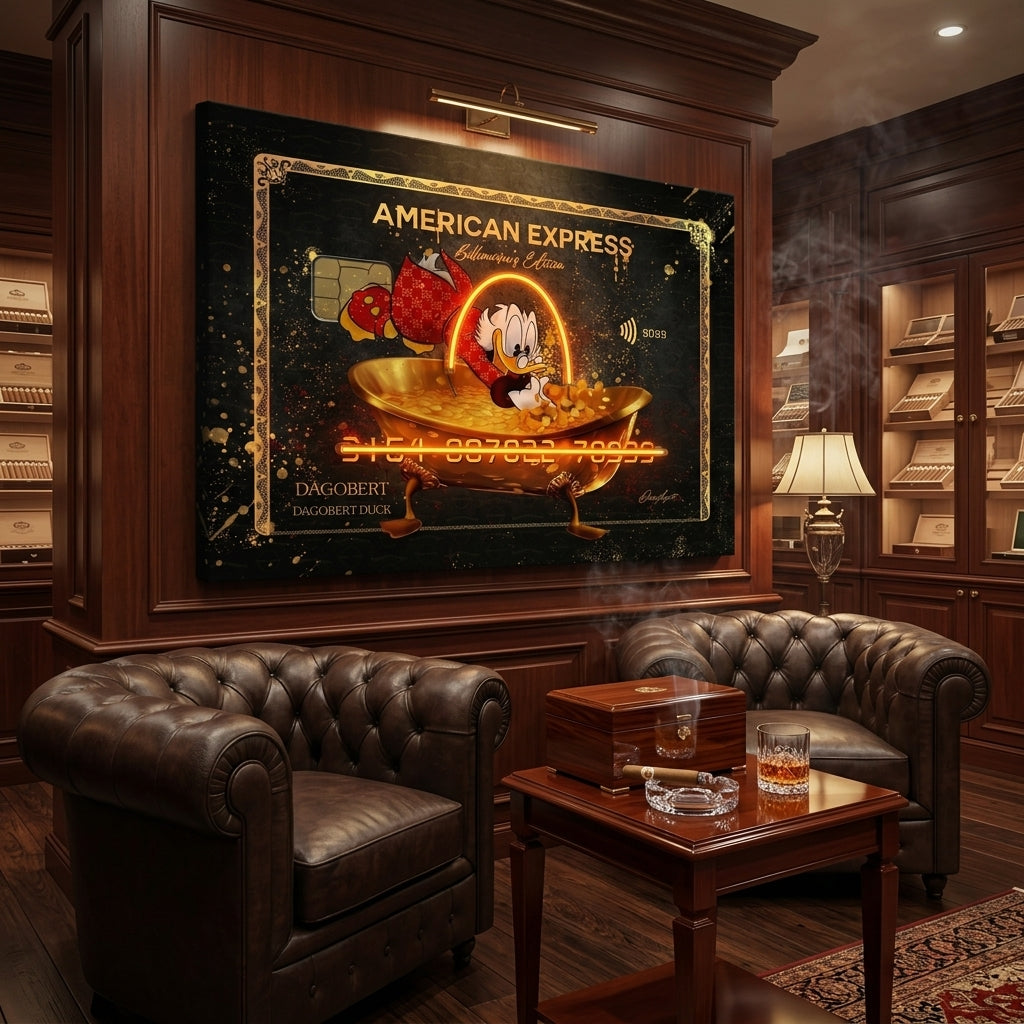"Billionaire's Edition - Scrooge McDuck" Lüks Pop Art Tablo