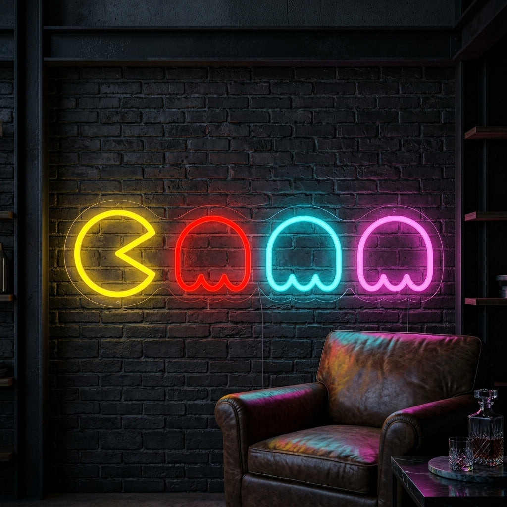 PAC-MAN Küçük Boy Neon Tabela