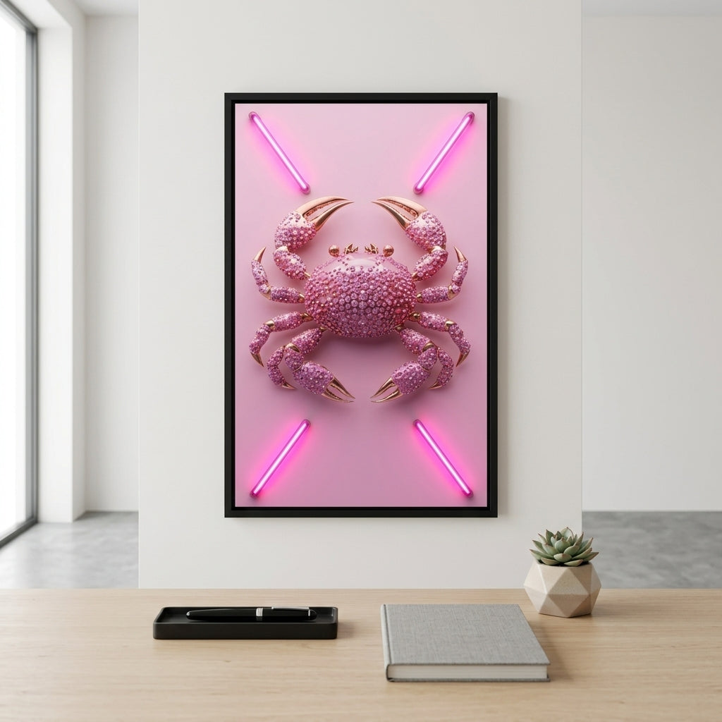 'Crystal Crustacean' Neon Işıklı Lüks Tablo  – Yeni Sezon
