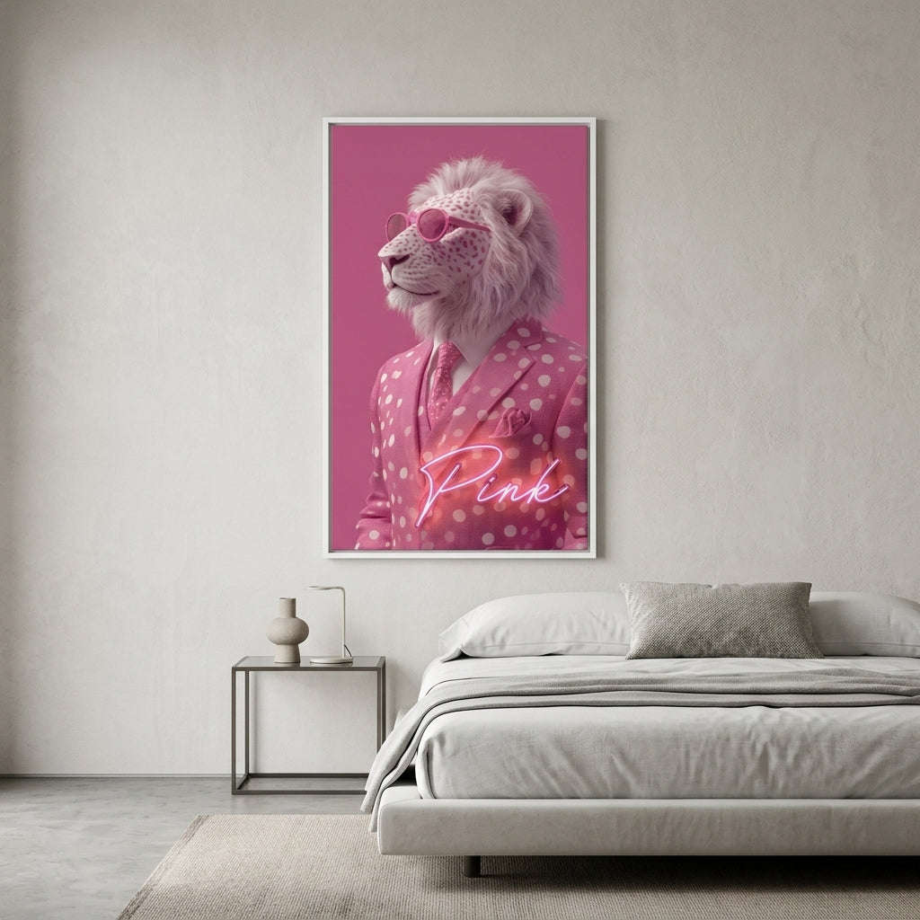 'The Pink Gentleman' Neon Pop-Art Tablo  – Yeni Sezon