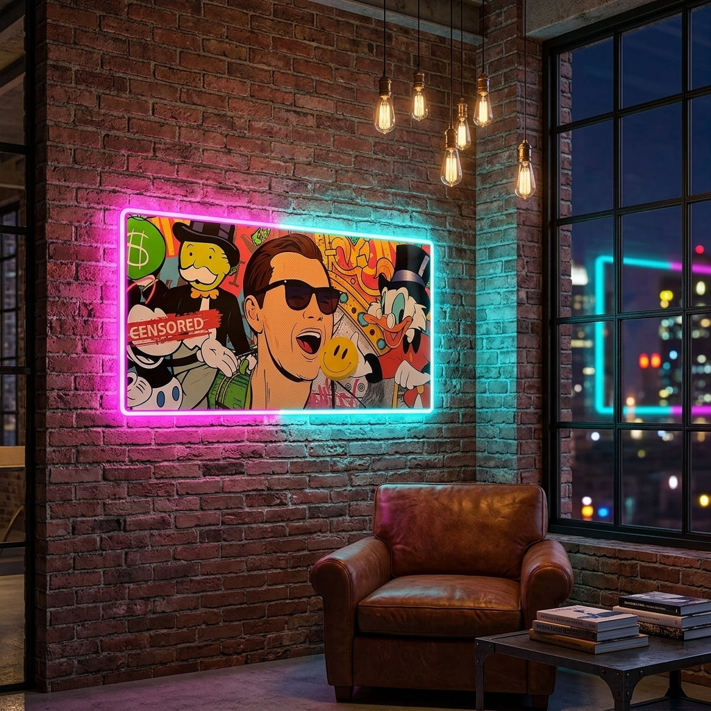 Jordan Belfort Exclusive  Neon Tablo