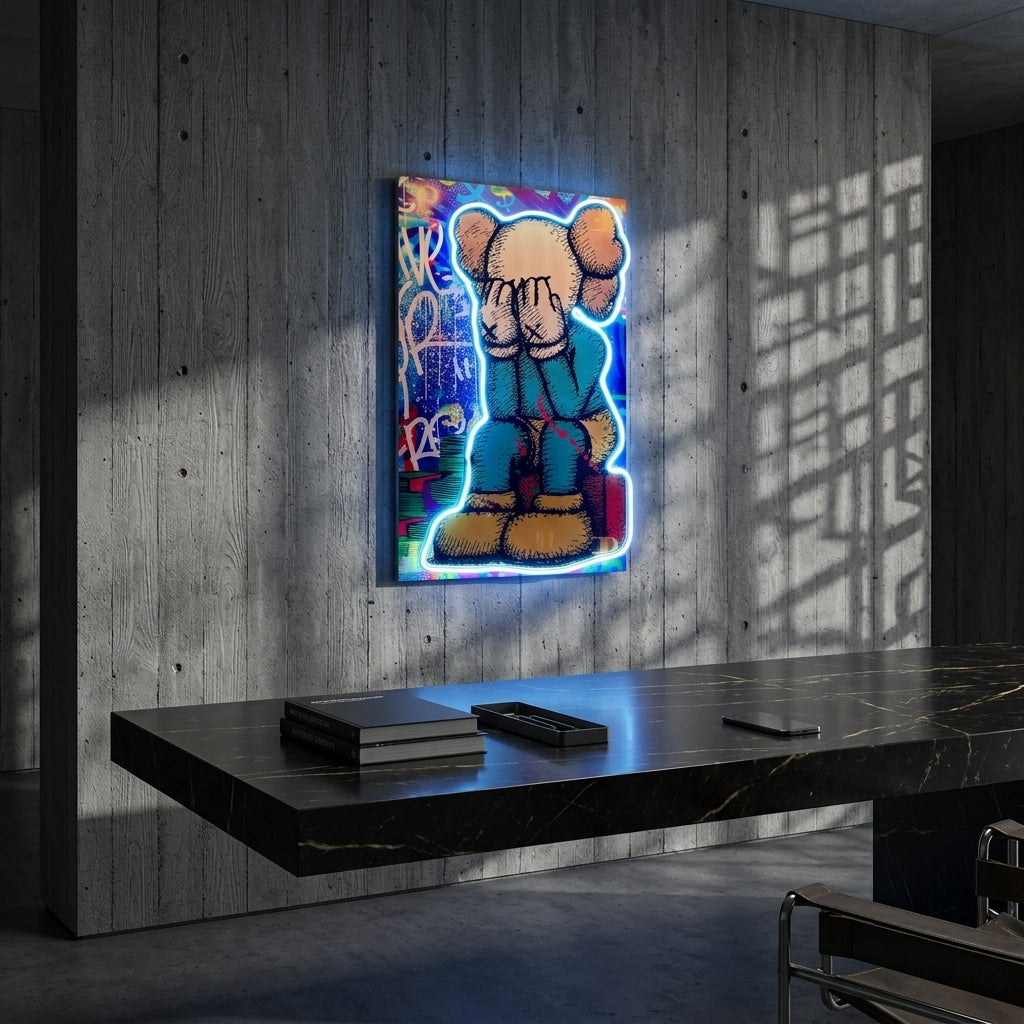 Kaws Exclusive Neon Tablo
