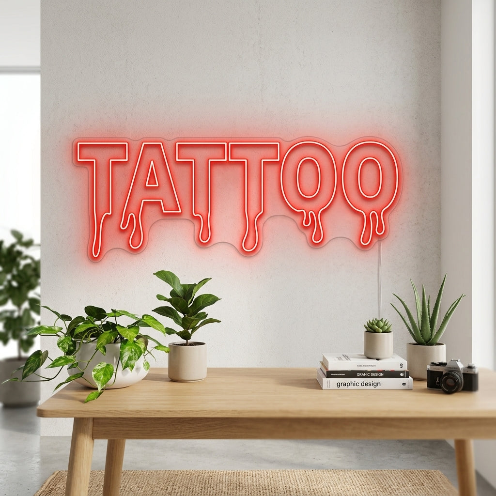 Tattoo Drip Neon Dekor