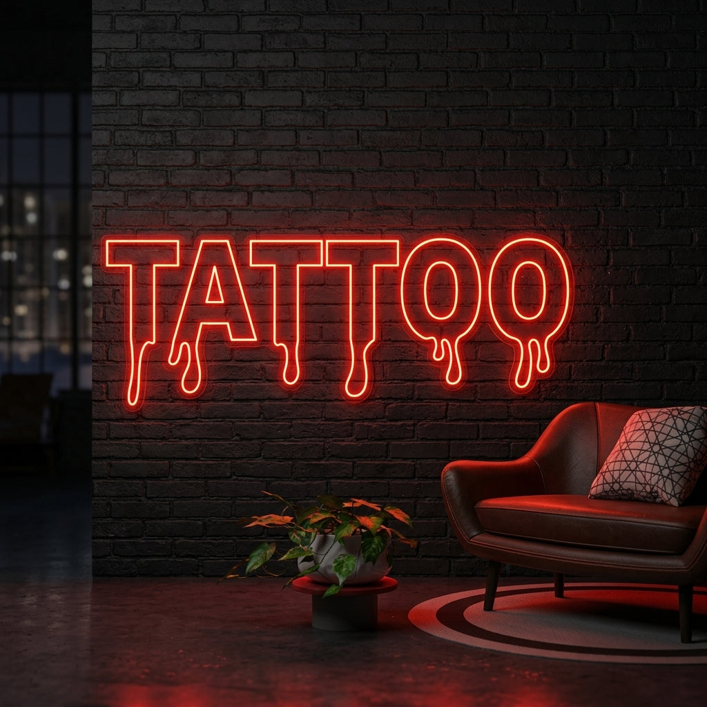 Tattoo Drip Neon Dekor