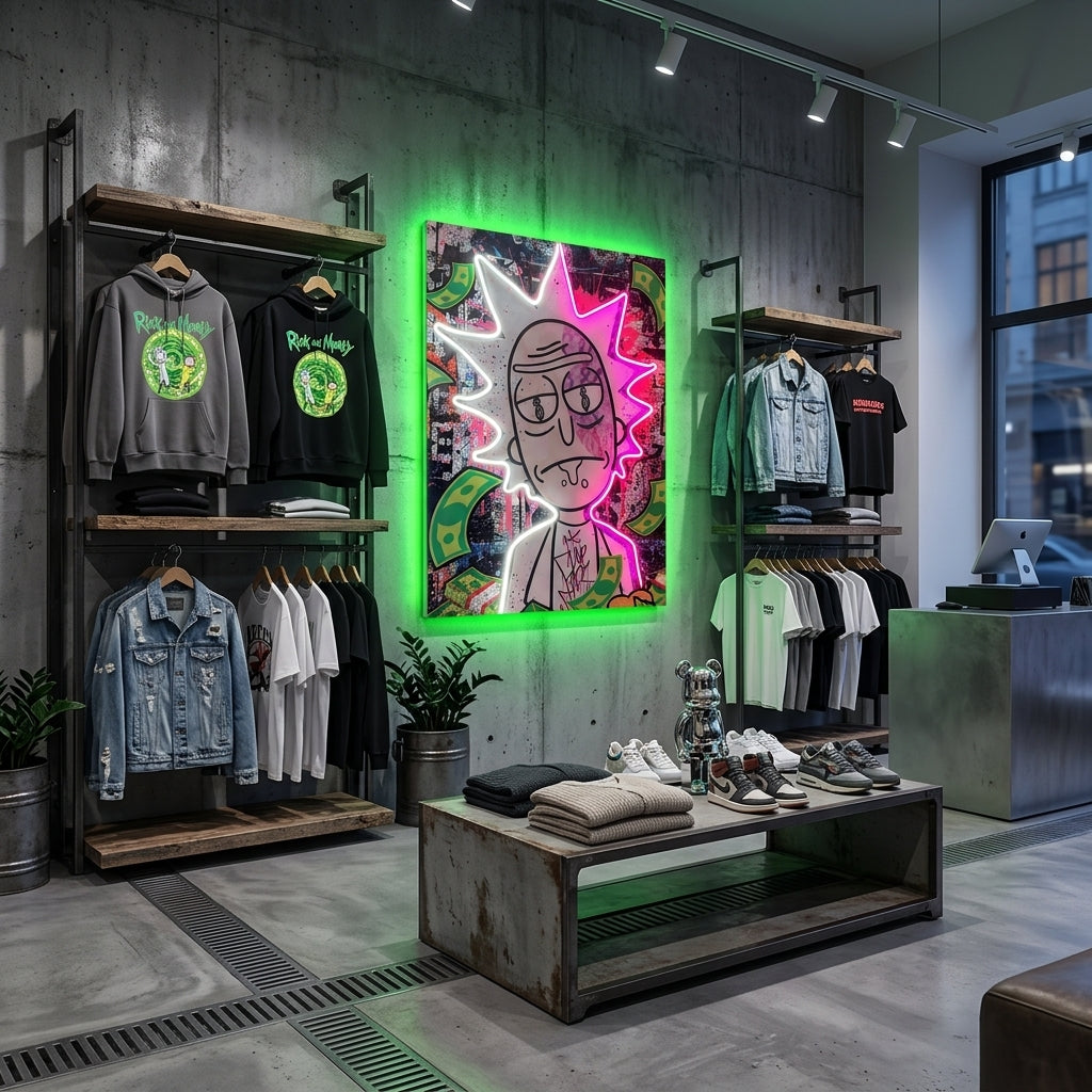 Exclusive Rick Neon Tablo