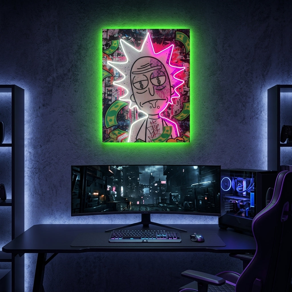 Exclusive Rick Neon Tablo