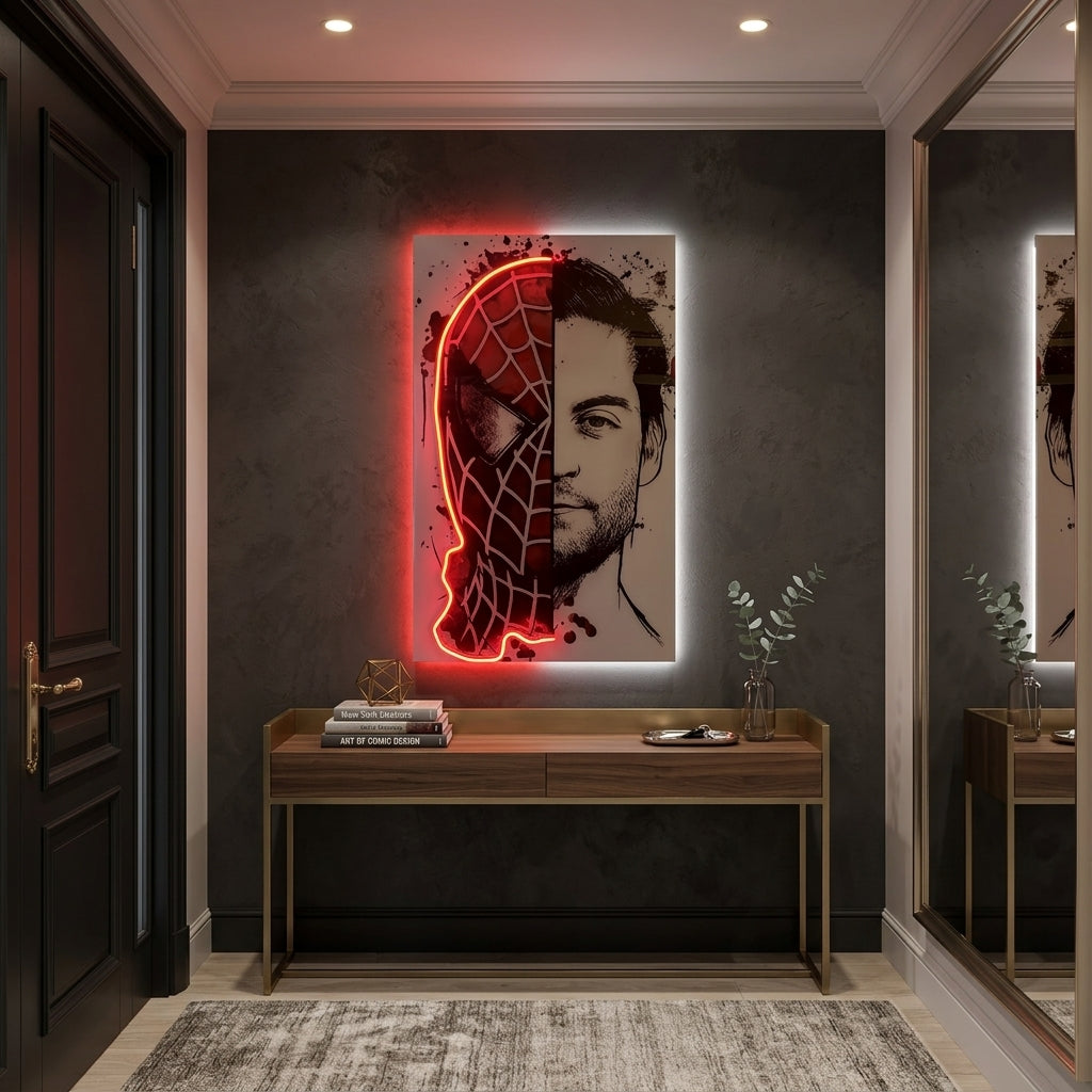 Spiderman Tobey Maguire Neon Tablo