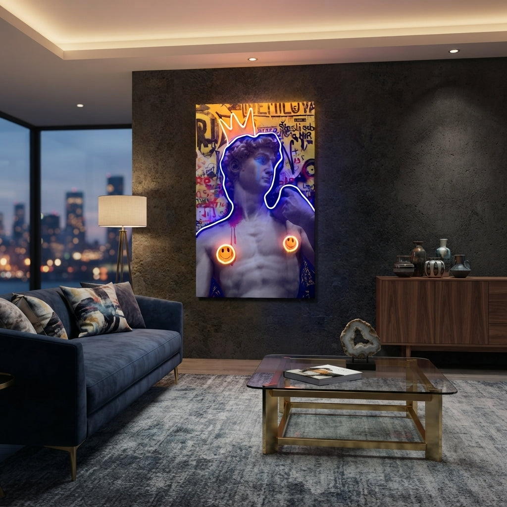 David Happy Art Neon Tablo