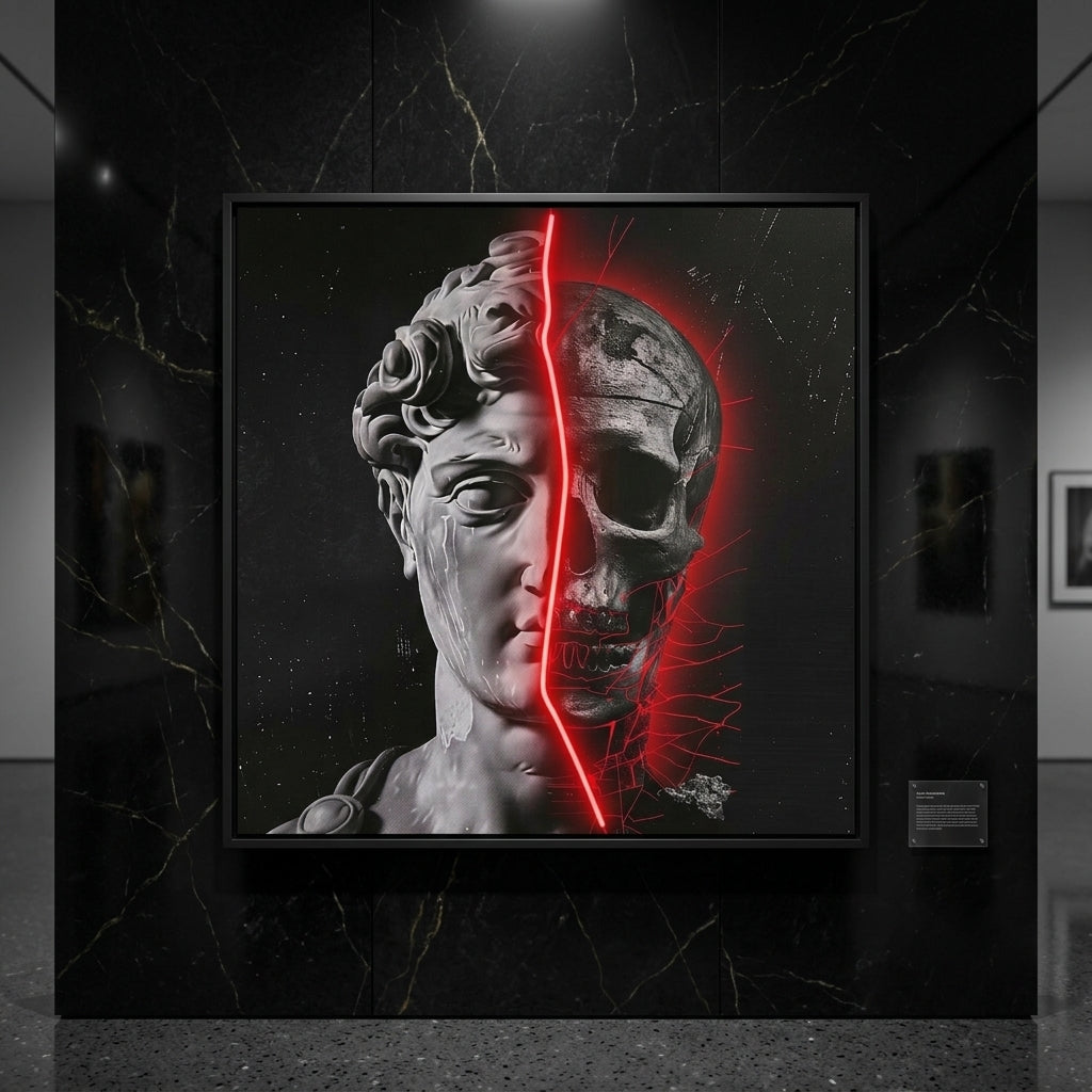 "Kızıl Yarık ve Neon Anatomi" PopArt Tablo
