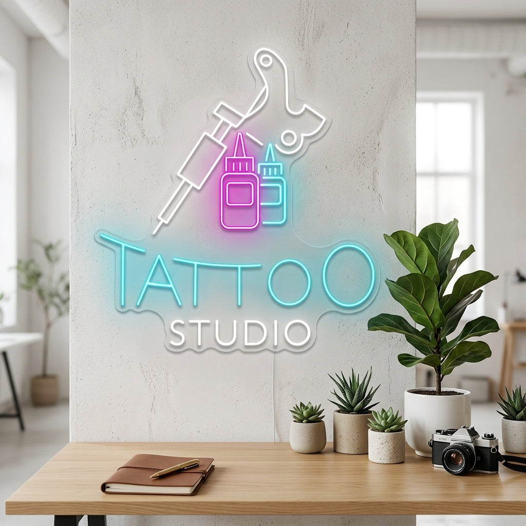 Tattoo Studio Dövme Neon Dekor
