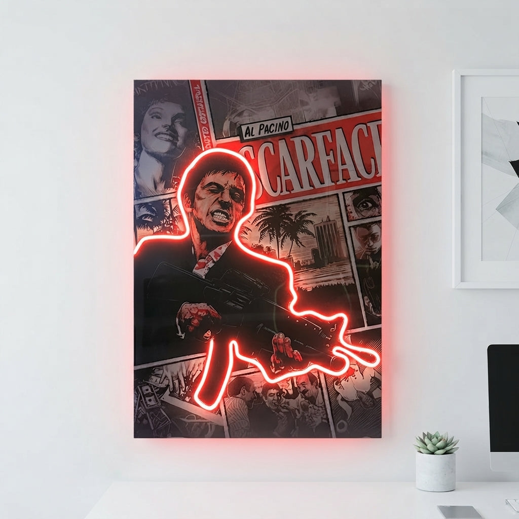 Scarface Neon Tablo