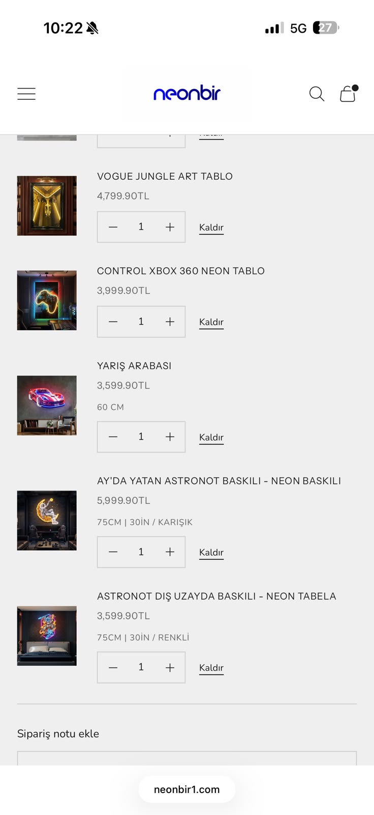 10 adet tablo