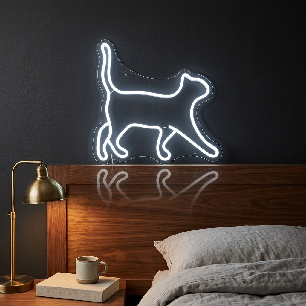 Kedi Figürü Neon Dekor