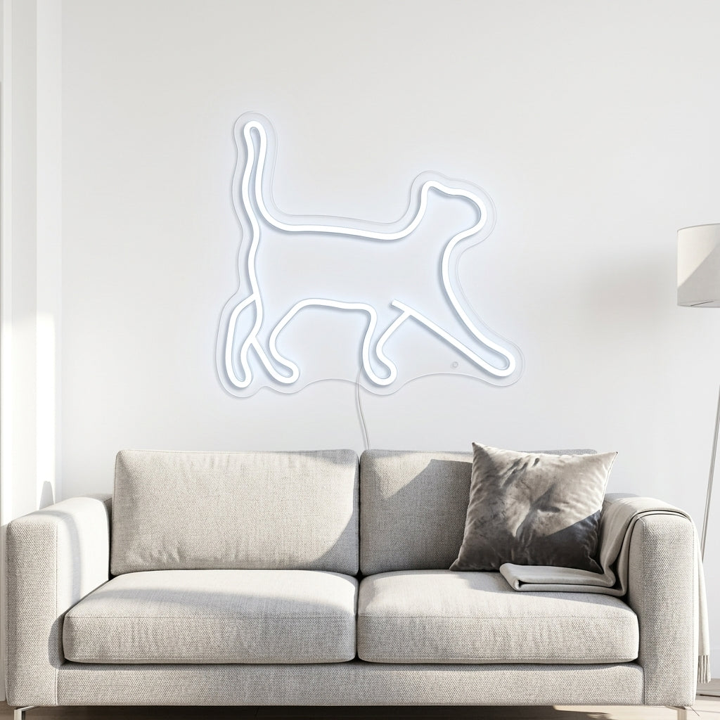 Kedi Figürü Neon Dekor