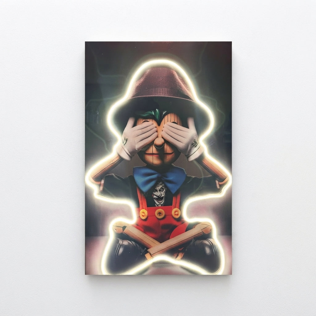 Pinocho Neon Tablo