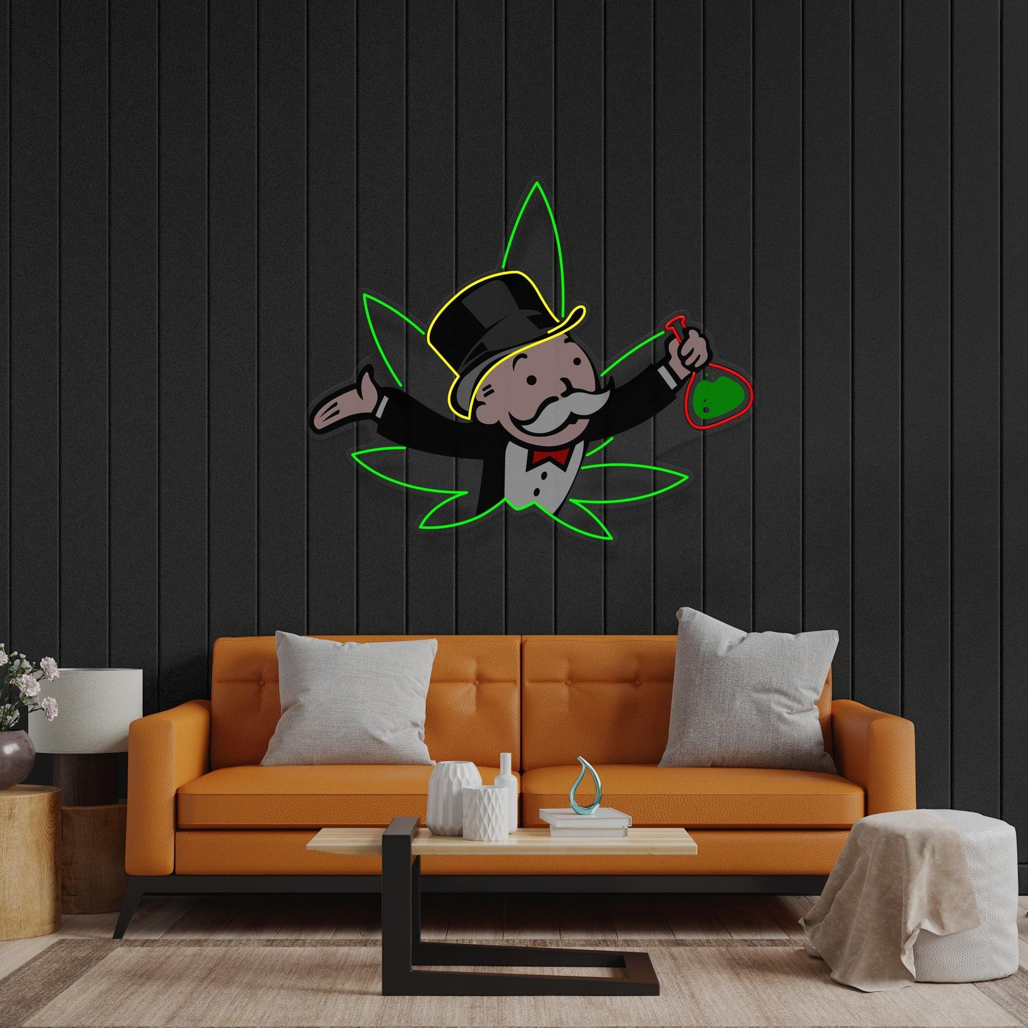 Bongopoly Led Neon Acrylic Artwork Led Neon Sign Light - Neonbir