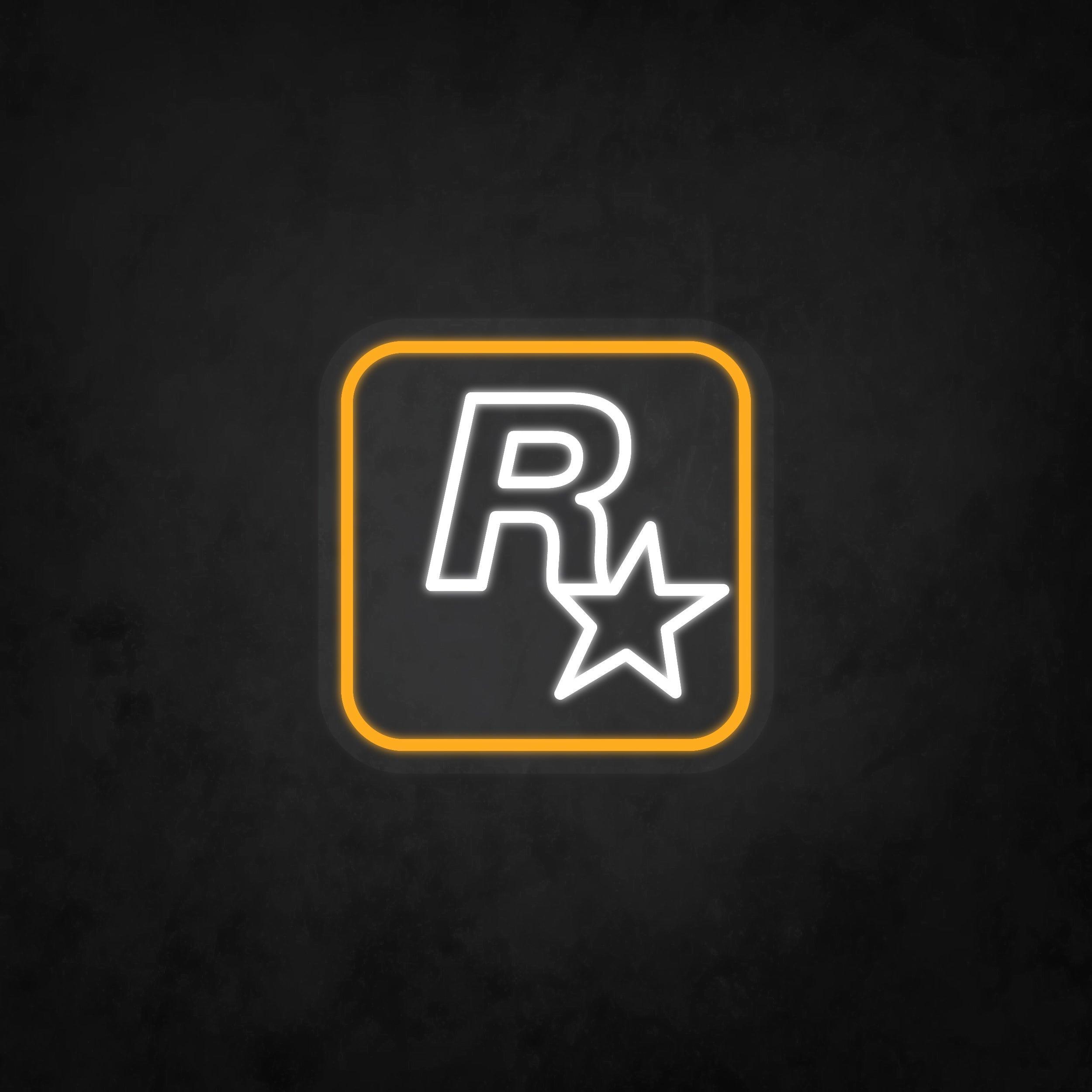 LED Neon Sign - Rockstar Logo - Neonbir