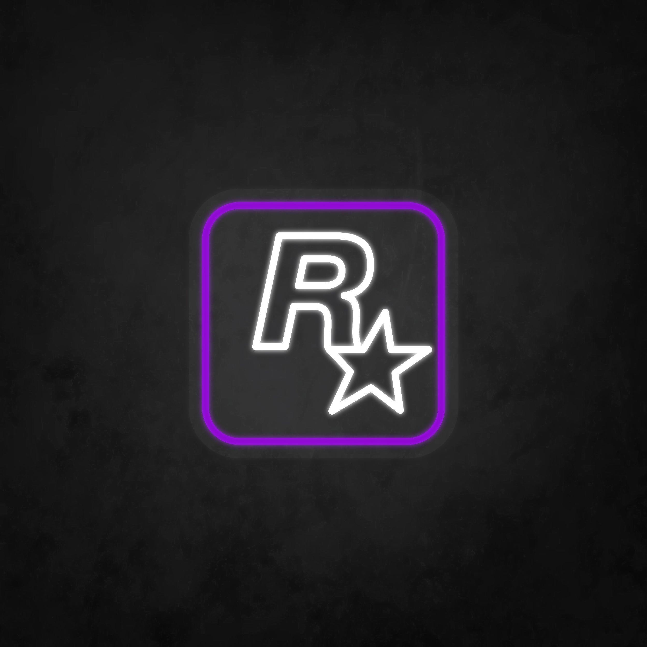 LED Neon Sign - Rockstar Logo - Neonbir