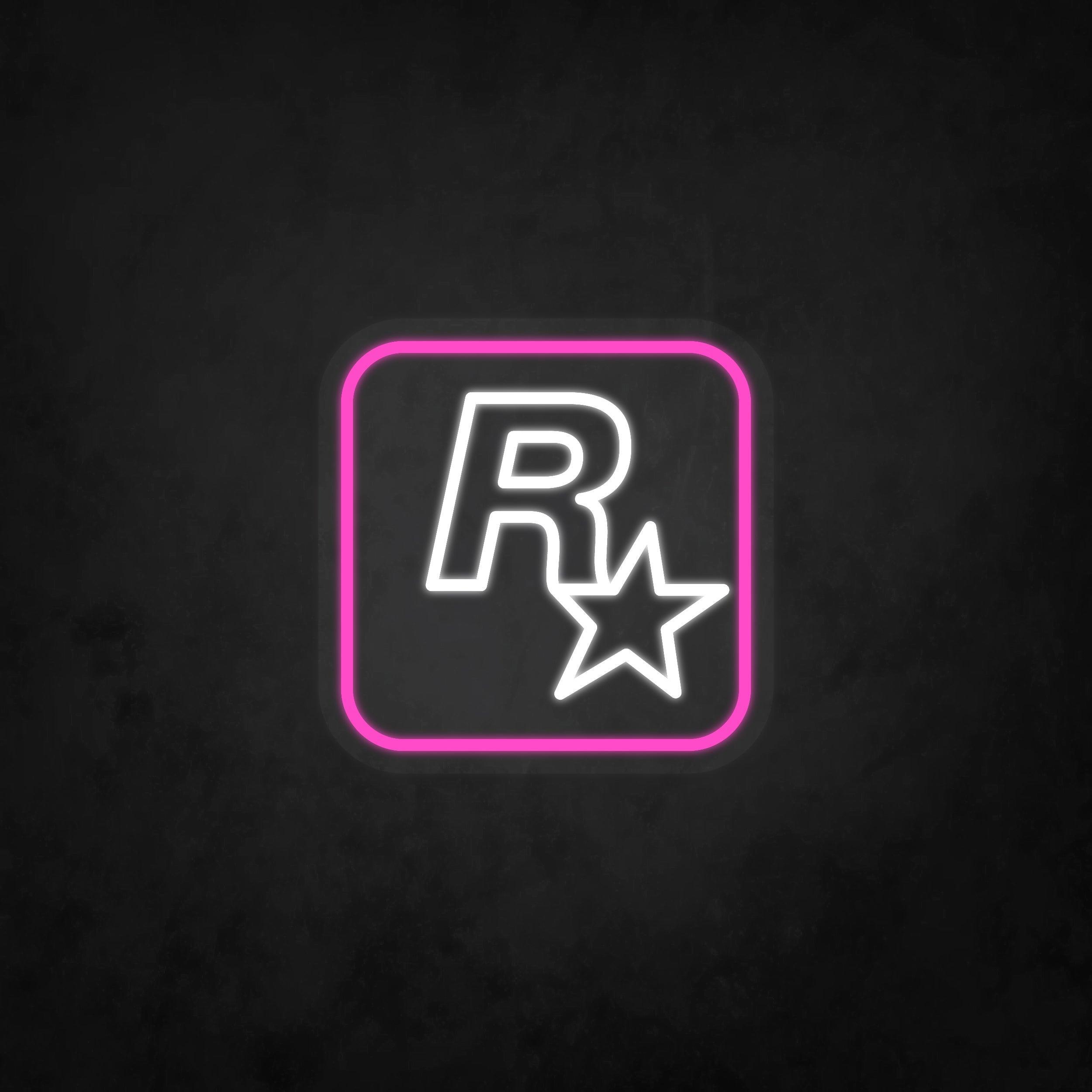 LED Neon Sign - Rockstar Logo - Neonbir