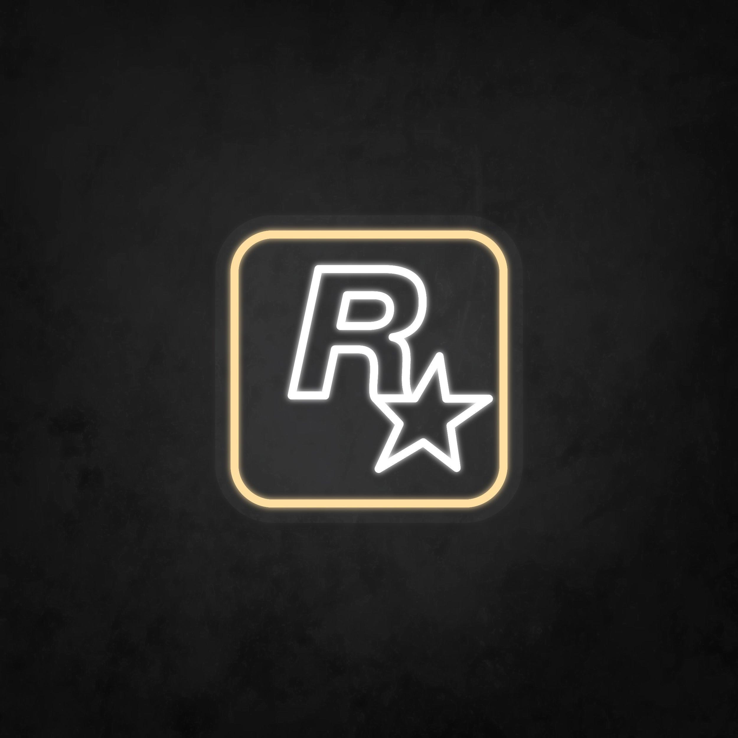 LED Neon Sign - Rockstar Logo - Neonbir