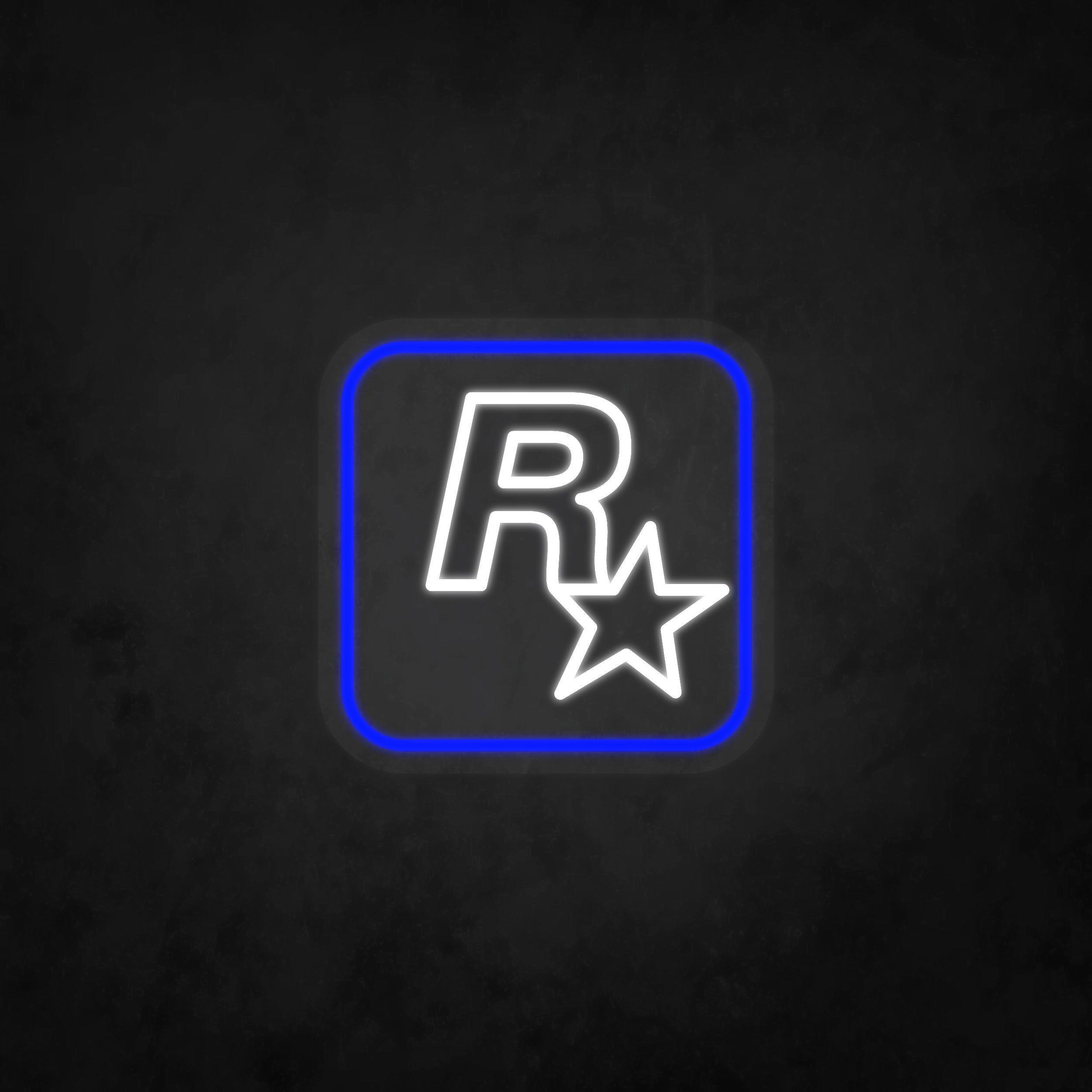 LED Neon Sign - Rockstar Logo - Neonbir