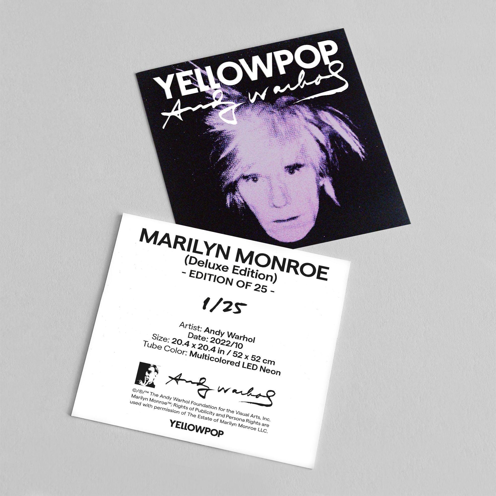 Marilyn Deluxe by Andy Warhol - Neon Tabela - Neonbir