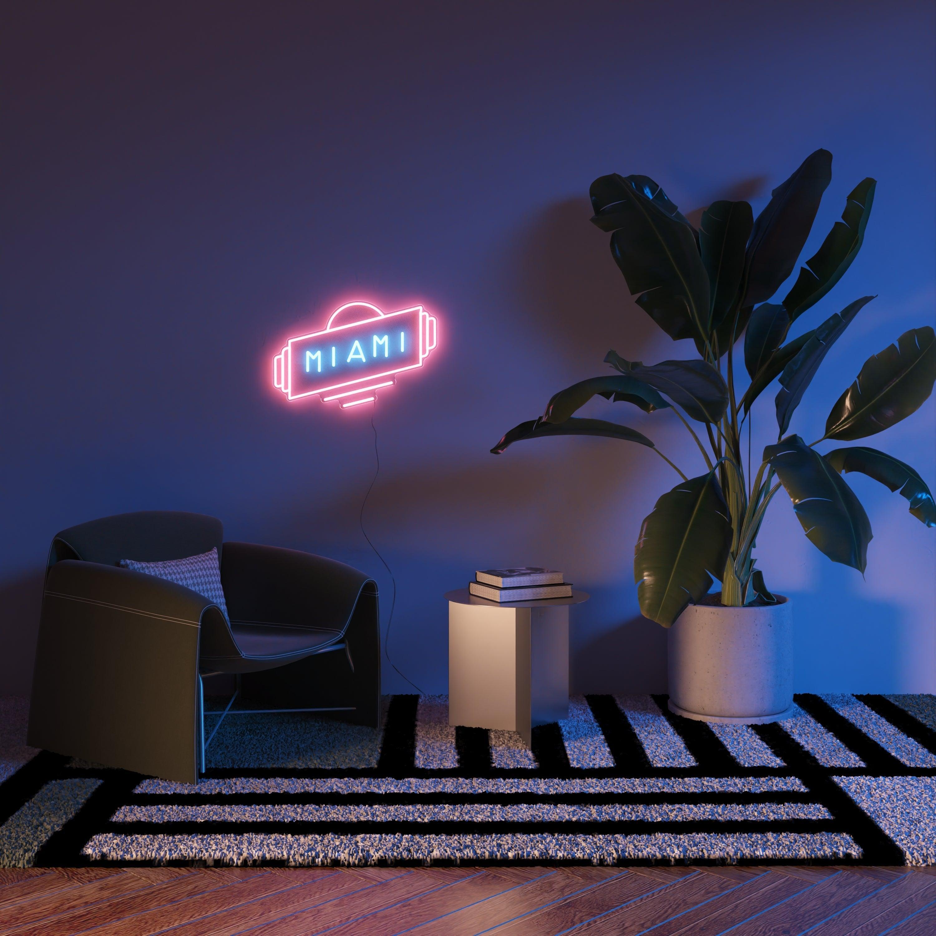 Miami, Neon Tabela - Neonbir