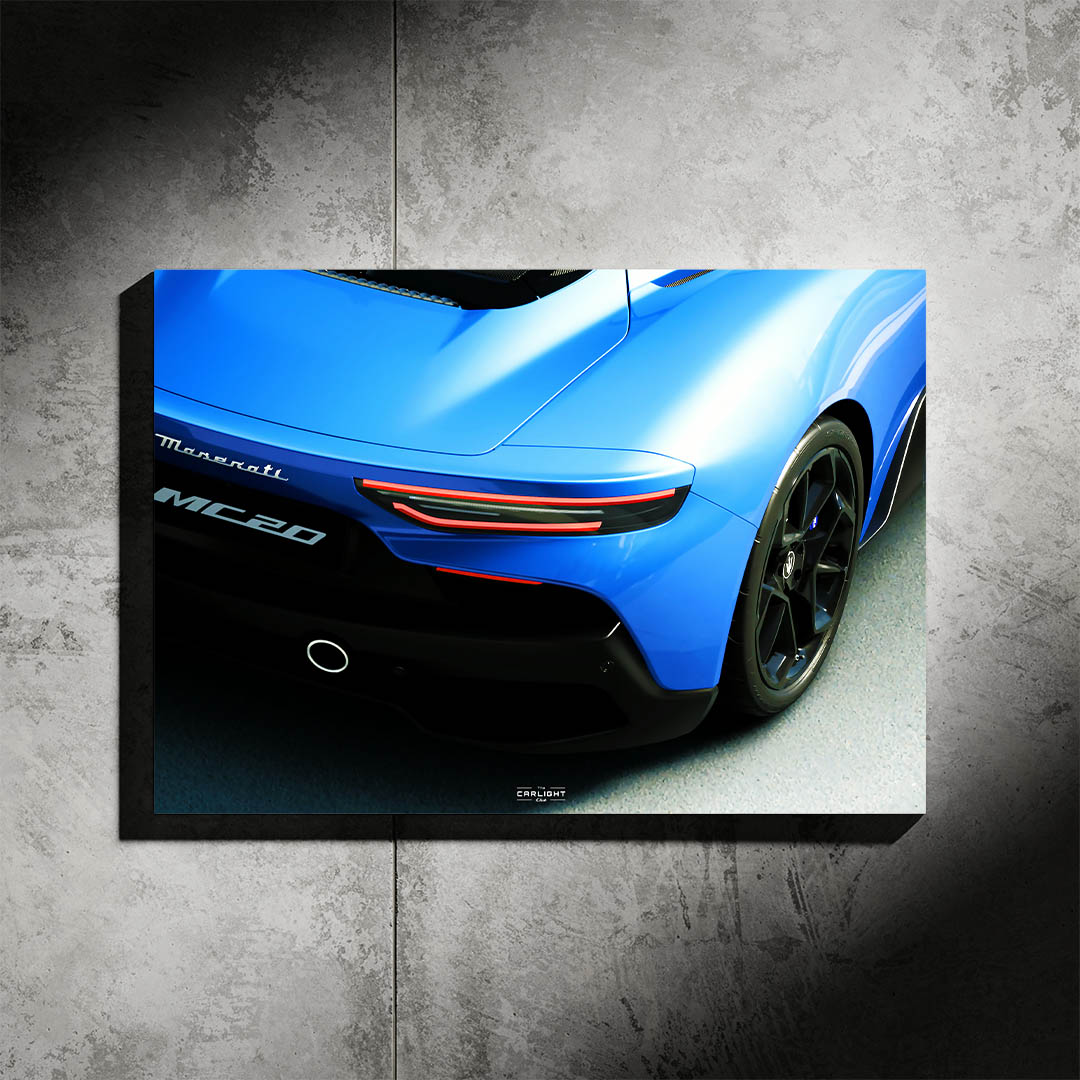 Maserati MC20 Araba Poster (Neon)